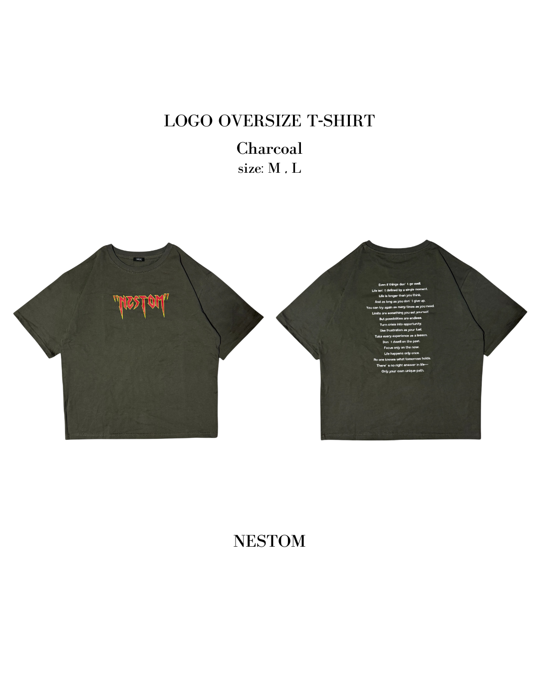 "NESTOM" OVERSIZE T-SHIRT 25SS