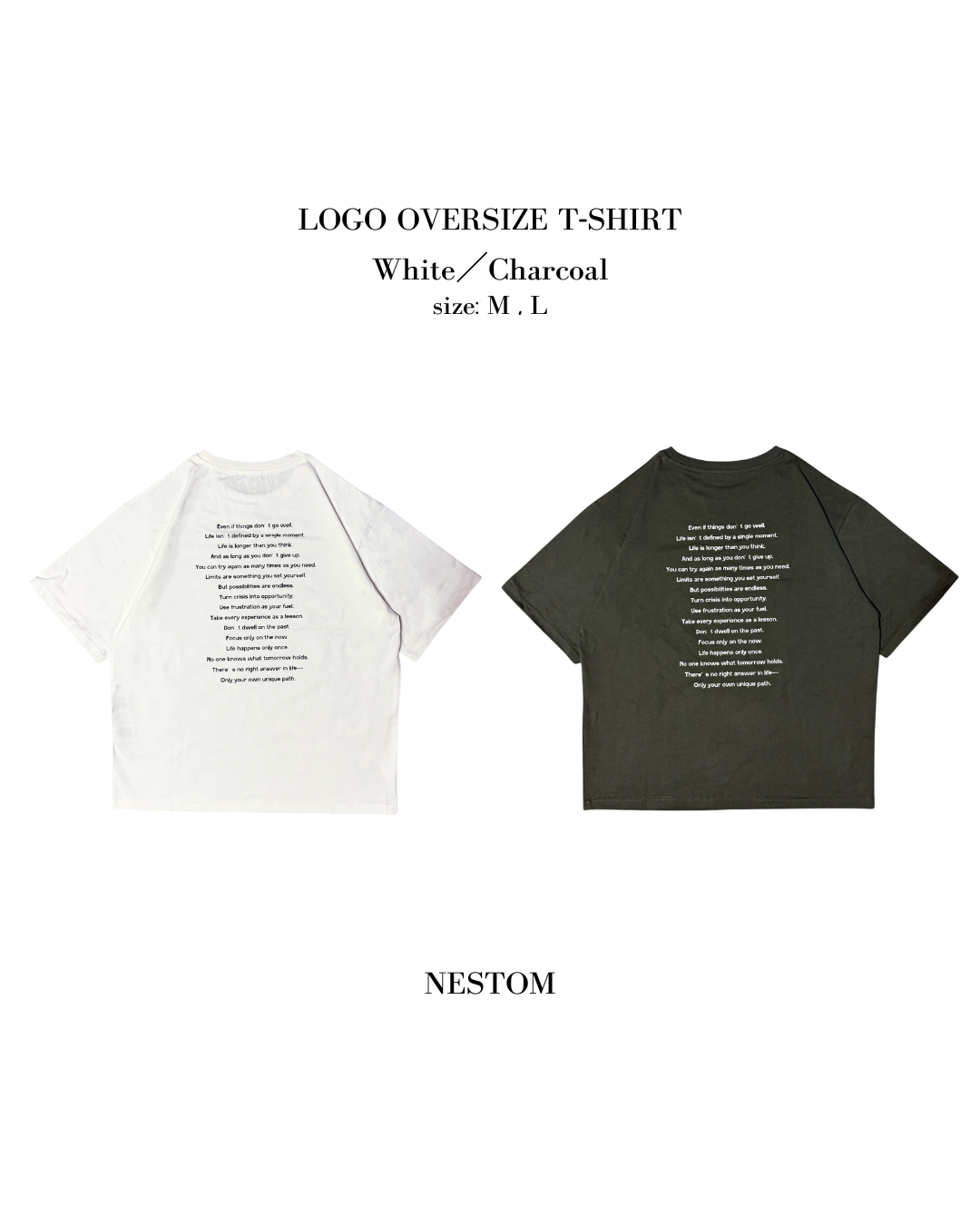 "NESTOM" OVERSIZE T-SHIRT 25SS
