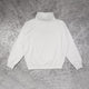 MOCK NECK SWEATSHIRT / WHITE